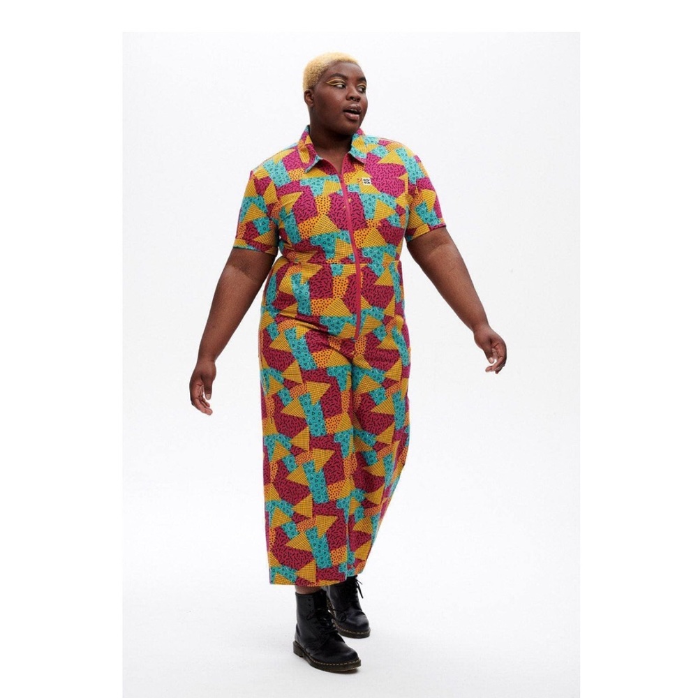 Ragan Organic Cotton Boilersuit in Memphis Print